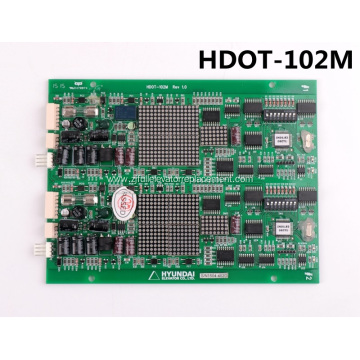 HDOT-102M Duplex LOP Display Board for Hyundai Elevators